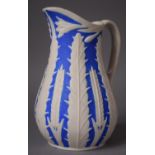 A Late Victorian Salt Glazed Barley Water Jug, 19cm high