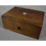 A Late 19th Century Rosewood Work Box for Full Restoration, 27cm wide