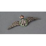 A Silver and Enamel RAF Sweetheart Brooch