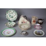 A Collection of 19th Century and Later Ceramics to Include Imari Pattern Cheese Dish and Cover,