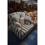 A Next Upholstered Wide Armchair