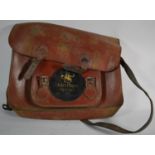 A Vintage Leather School Child's Satchel, 35cm wide