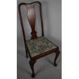 A Single Queen Anne Style Side Chair