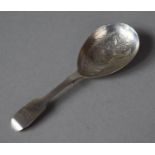 A Silver Tea Caddy Spoon by Charles Boynton, London 1848