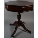 A Reproduction Octagonal Drum Table, 51cm Diameter