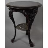 A Reproduction Cast Iron Based Circular Pub Table, 58cm Diameter