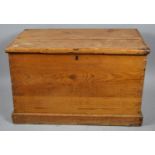 A Stripped Pine Blanket Box, 78cm Wide