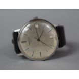 A 1970's Longines Wrist Watch with Silvered Dial, Battens and Subsidy Calendar dial. No.522371,