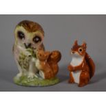A Royal Albert Beatrix Potter Figure, Old Mister Brown and a Squirrel