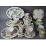 A Collection of Mid 20th Century Wood and Sons Dinner and Teawares Together with Fenton China Part