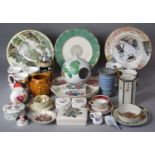 A Box of Ceramics to Include Decorated Mug, Ceramic Boxes, Decorated Plates etc