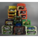 A Collection of Various Boxed Diecast Cars, Motorbikes and Vans