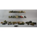 A Collection of Military Built Kits to Include Tanks, Ambulances, Fire Engine, Tank Transporter etc