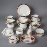 A Collection of Royal Albert Old Country Rose Bowls, Ornaments, Vase and Jug Together with a