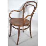 A Vintage Bentwood Circular Seated Armchair