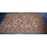 A Laura Ashley Woven Cotton and Woollen Rug, Made in Belgium, 237x161cm