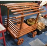 A Novelty Wooden Planting Trolley, 82.5cm wide