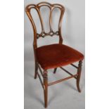 An Edwardian Mahogany Framed Ladies Bedroom Chair