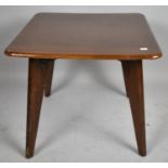 A 1960's Square Topped Coffee Table, 56cm