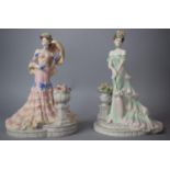 Two Coalport Les Parisiennes Figures", Mademoiselle Cherie (AF) No.5/3000 and Mademoiselle