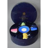 A Cased Royal Worcester Commemorative Coffee Set