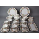 A Country Lane Tea Service by Paragon to include Six Cups, Six Saucers, Six Side Plates, Coffee