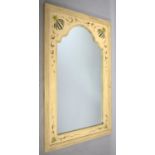 A Painted Frame Arched Wall Mirror, 120x80cm