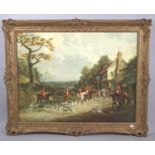 A Framed Dean Wolstenholme Sporting Print, "The Essex Hunt Near Epping", 81cm Wide