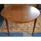 A 1970's Circular Teak Extending Dining Table, 121cm Diameter When Closed