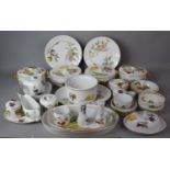 A Large collection of Evesham Dinnerware to comprise Oval Dishes, Salt and Pepper Shakers, Bowls,