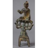 A Bronze Chinese/Tibetan Altar Ornament, 11cm High