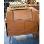 A Mid 20th Century Scratch Built Bureau and Two Folding Stools