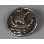 An Iona Silver Brooch Depicting Viking Long Boat