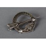 A Scottish Silver Pin Brooch, 3cm Long