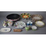 A Collection of Mid/Late 20th Ceramics to Include Winton Ware Chintz Bowl, Plates, Crown Seven Spoon