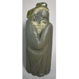 A Lladro Figure of a Sleeping Oriental Monk, 21cm high