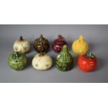 A Collection of Novelty Sylvac Lidded Pots for Apple Sauce, Tomato, Onions, Cucumber, Beetroot etc