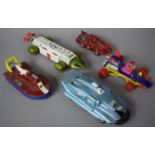 A Collection of Playworn Dinky Toys to Include Spectrum Pursuit Vehicle, Eagle, Spectrum Patrol Car,