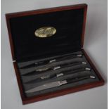 A Cased Set of Four New and Unused Laguiole En Aubrac Steak Knives