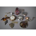 A Collection of Various Pocket and Wrist Watches to Include Ingersoll, Slazenger, Lamar, Copper