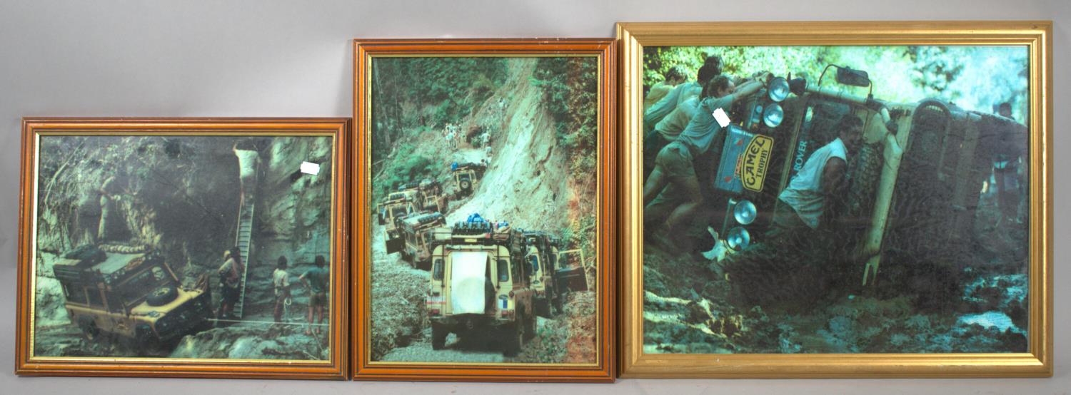 A Set of Three Framed Camel Trophy Photographs