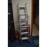 Two Aluminum Step Ladders