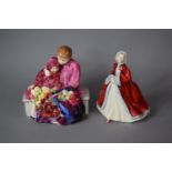 A Royal Doulton Figure Group, Flower Sellers Children (Second) Together with a Royal Doulton