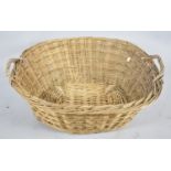 A Large Wicker Basket, 75cm Wide