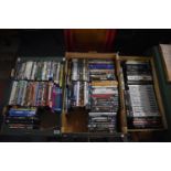Three Boxes of DVD's Mainly Modern Films and TV Series