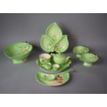 A Collection of Ceramics to Include Royal Winton Green Glazed Breakfast Set with Floral Stylised