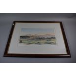 A Framed Prince of Wales Limited Edition Print, "View in South of France", 37cm wide