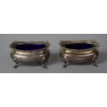 A Pair of Silver Salts by Walker and Hall, Sheffield 1909