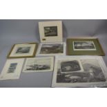 A Collection of Various Framed and Mounted Engravings Relating to London Buildings