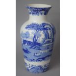 A Spode Italian Blue and White Vase, 27cm high